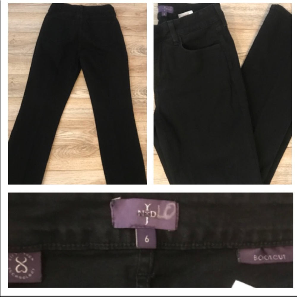 NYDJ Black size 6 bootcut like new